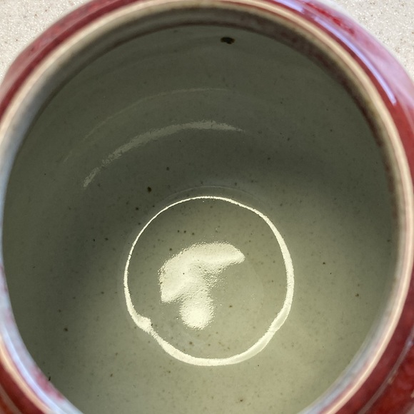 Stoneware Glazed “Boogers” 😁 Jar - Excellent Condition - Picture 8 of 10